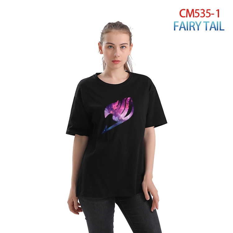 Fairy tail Women's Printed short-sleeved cotton T-shirt from S to 3XL   CM-535-1