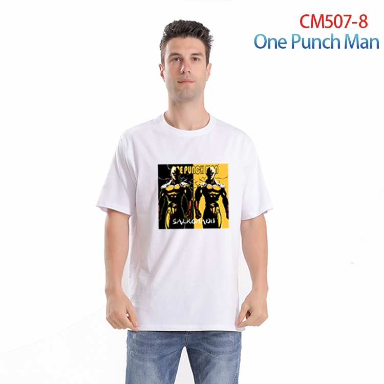 One Punch ManPrinted short-sleeved cotton T-shirt from S to 3XL CM-507-8