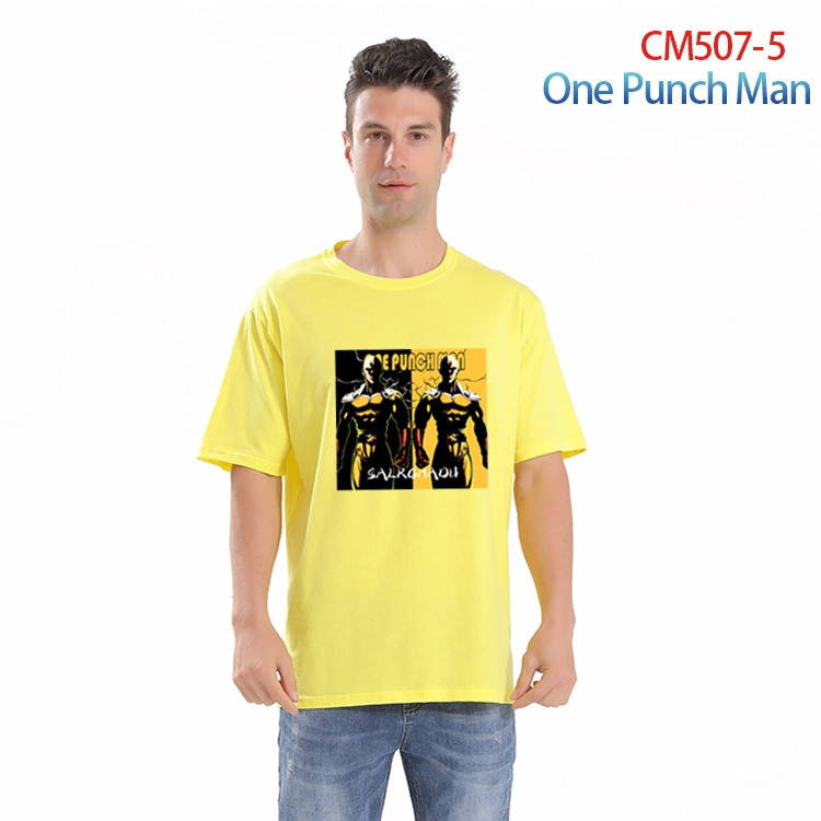 One Punch ManPrinted short-sleeved cotton T-shirt from S to 3XL CM-507-5