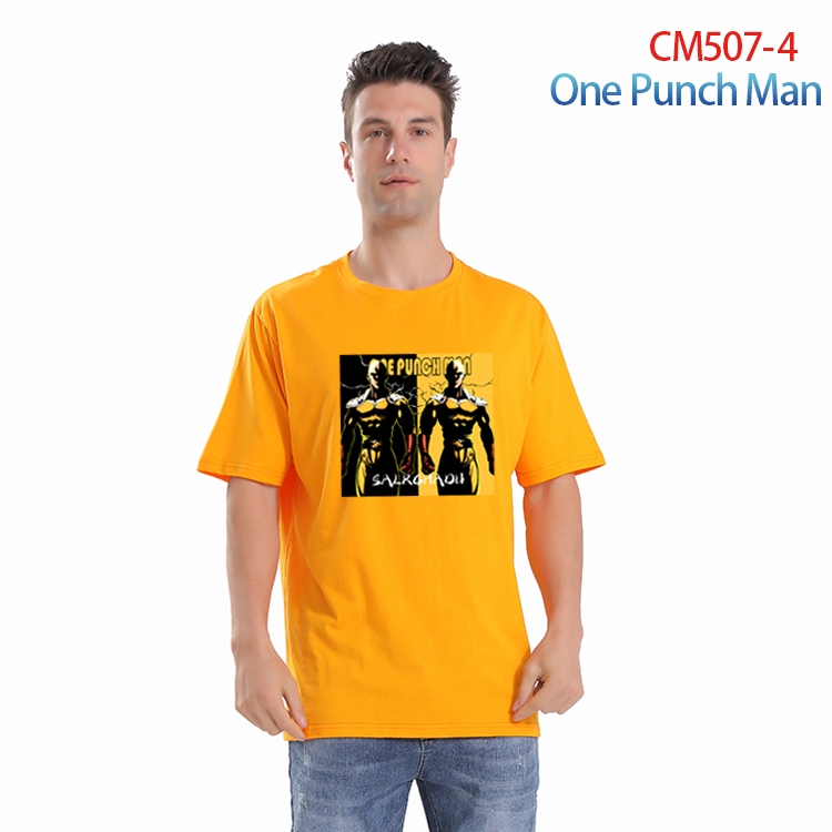 One Punch ManPrinted short-sleeved cotton T-shirt from S to 3XL CM-507-4