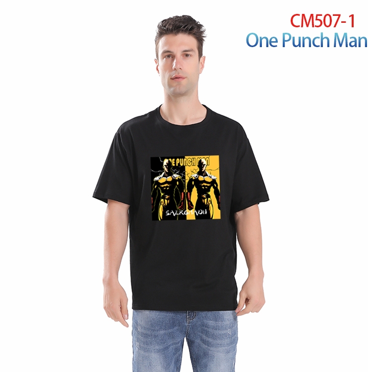 One Punch ManPrinted short-sleeved cotton T-shirt from S to 3XL CM-507-1