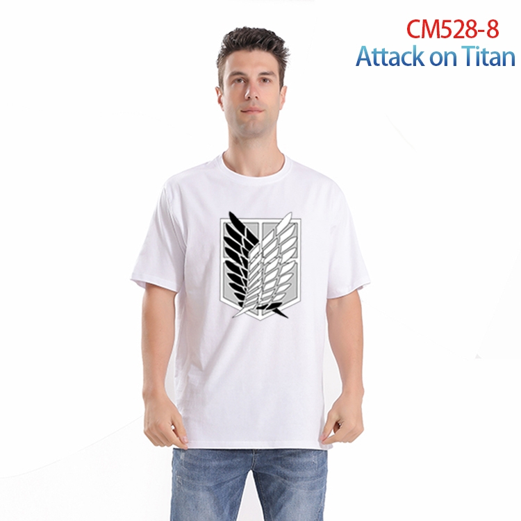 Shingeki no Kyojin Printed short-sleeved cotton T-shirt from S to 3XL  CM-528-8