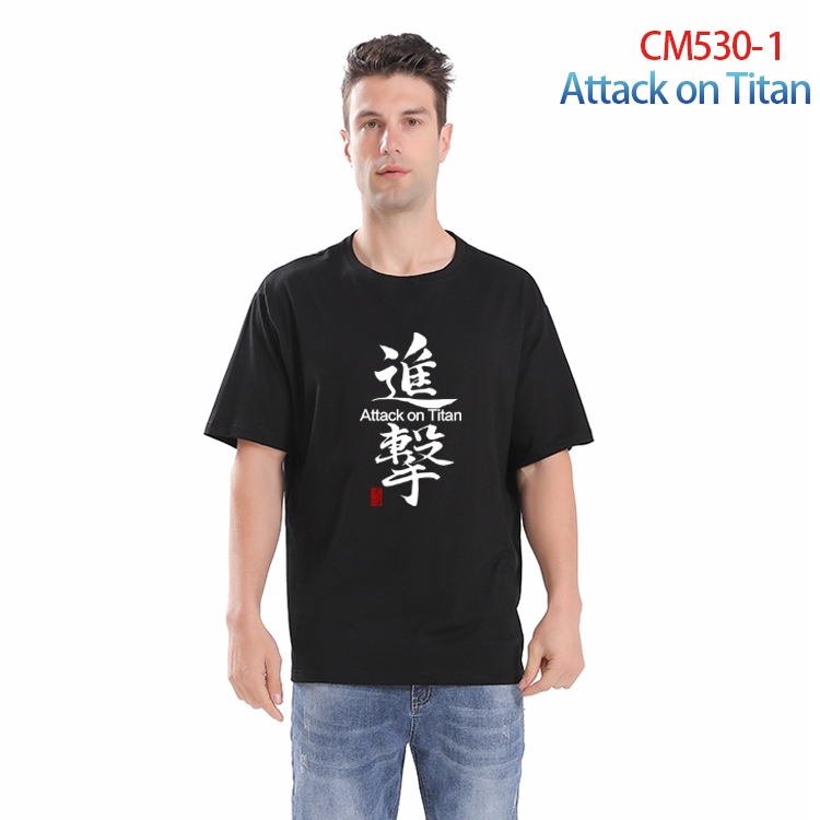 Shingeki no Kyojin Printed short-sleeved cotton T-shirt from S to 3XL CM-530-1