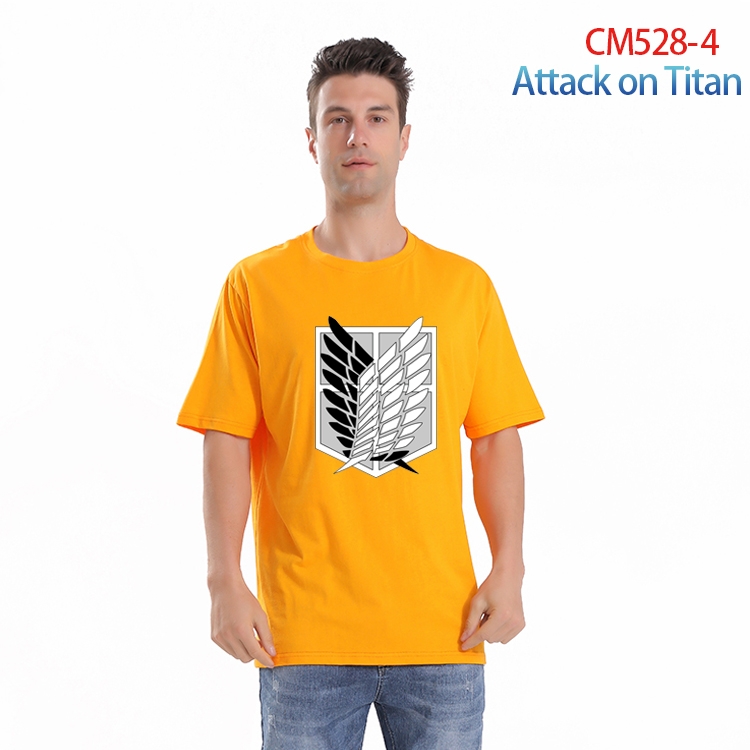 Shingeki no Kyojin Printed short-sleeved cotton T-shirt from S to 3XL  CM-528-4