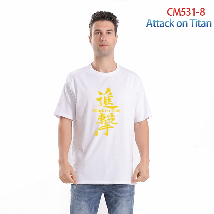 Shingeki no Kyojin Printed short-sleeved cotton T-shirt from S to 3XL  CM-531-8