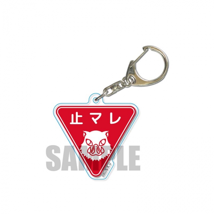 Demon Slayer Kimets Anime acrylic Key Chain price for 5 pcs 2171