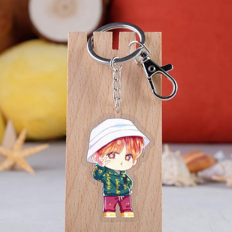 BTS Anime acrylic Key Chain  price for 5 pcs  2780