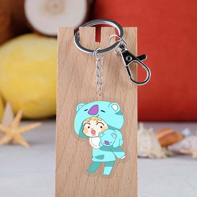 BTS Anime acrylic Key Chain  price for 5 pcs  2702