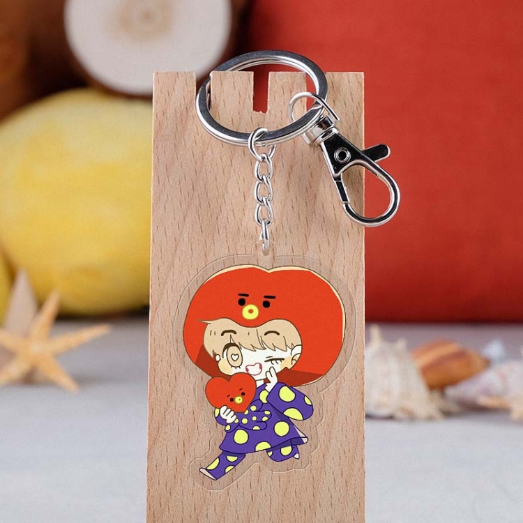 BTS Anime acrylic Key Chain  price for 5 pcs  2698