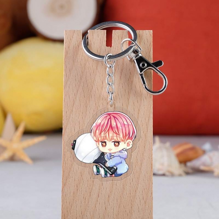 BTS Anime acrylic Key Chain  price for 5 pcs  2787