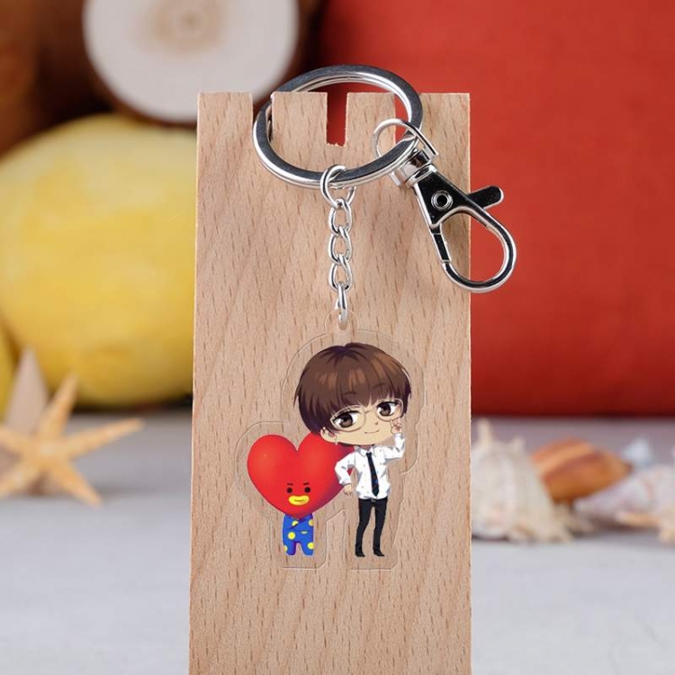 BTS Anime acrylic Key Chain  price for 5 pcs  2795