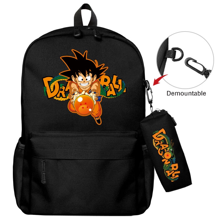DRAGON BALL Anime student school bag backpack Pencil Bag combination