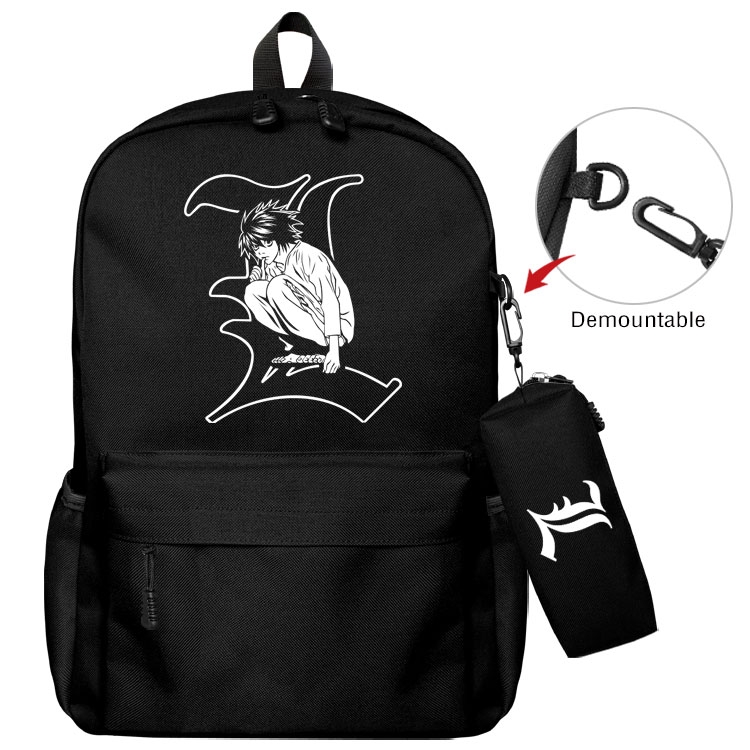 Death note Anime student school bag backpack Pencil Bag combination