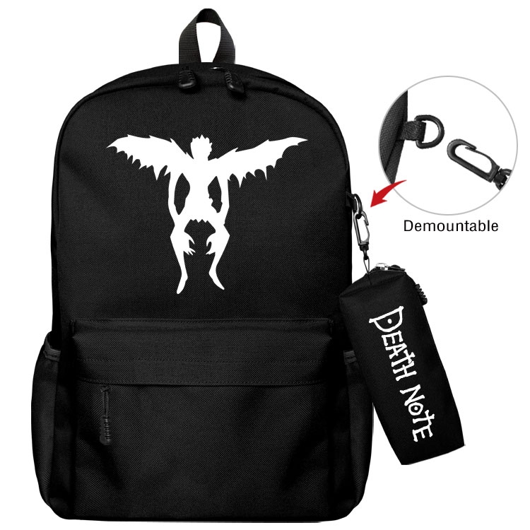 Death note Anime student school bag backpack Pencil Bag combination