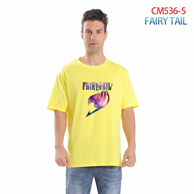 Fairy tail Printed short-sleeved cotton T-shirt from S to 3XL CM-536-5