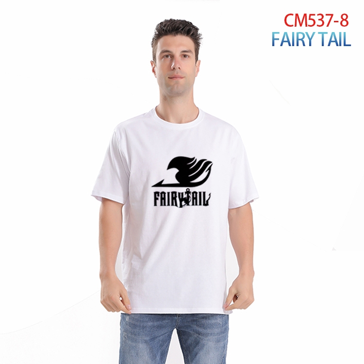 Fairy tail Printed short-sleeved cotton T-shirt from S to 3XL CM-537-8