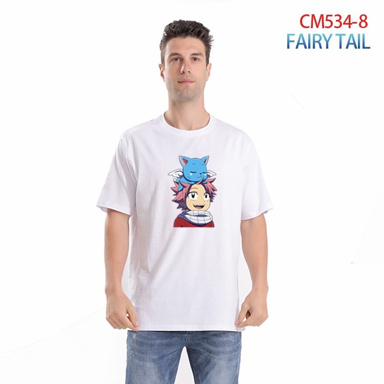 Fairy tail Printed short-sleeved cotton T-shirt from S to 3XL CM-534-8