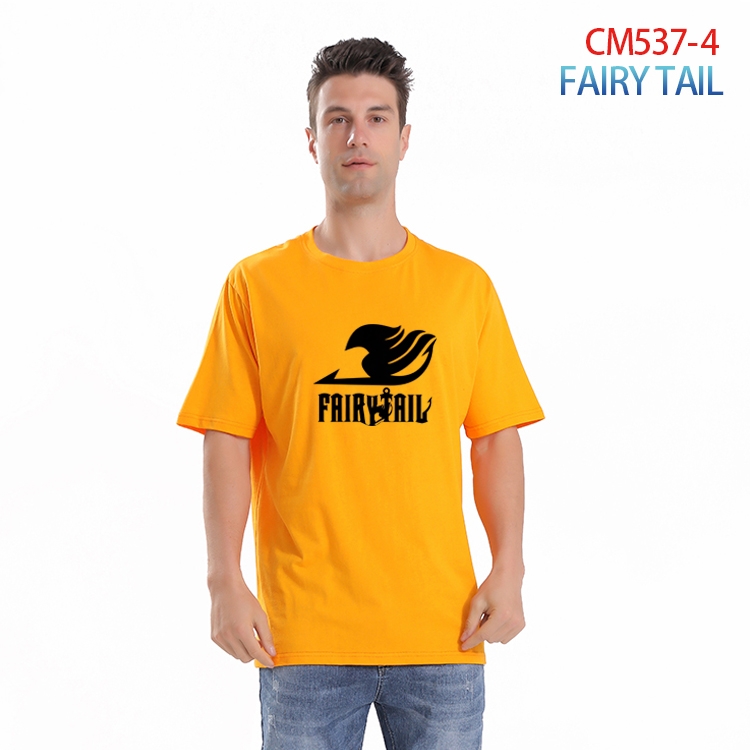 Fairy tail Printed short-sleeved cotton T-shirt from S to 3XL CM-537-4