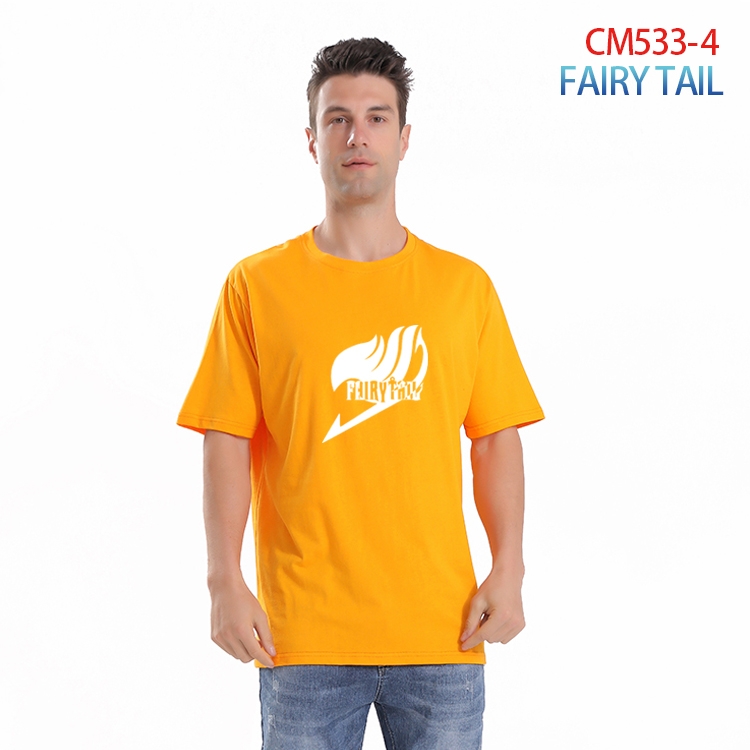 Fairy tail Printed short-sleeved cotton T-shirt from S to 3XL  CM-533-4