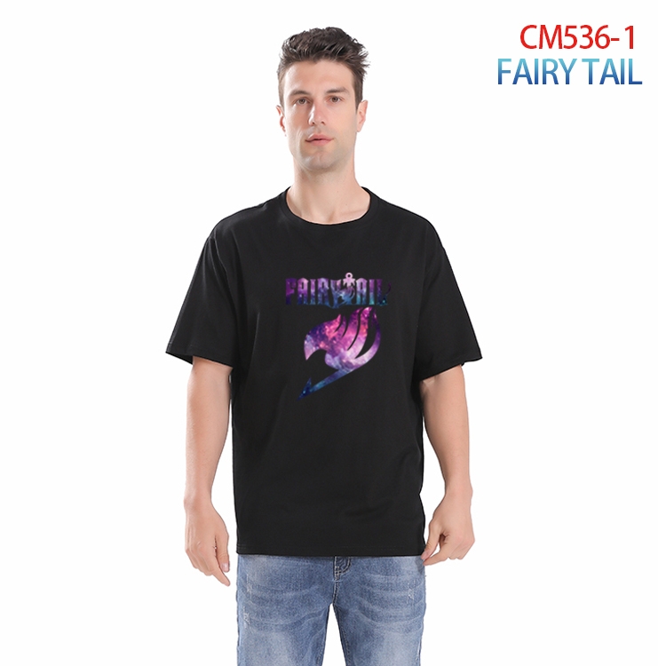 Fairy tail Printed short-sleeved cotton T-shirt from S to 3XL  CM-536-1