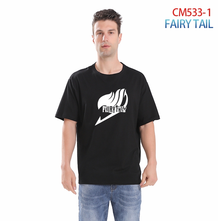 Fairy tail Printed short-sleeved cotton T-shirt from S to 3XL  CM-533-1
