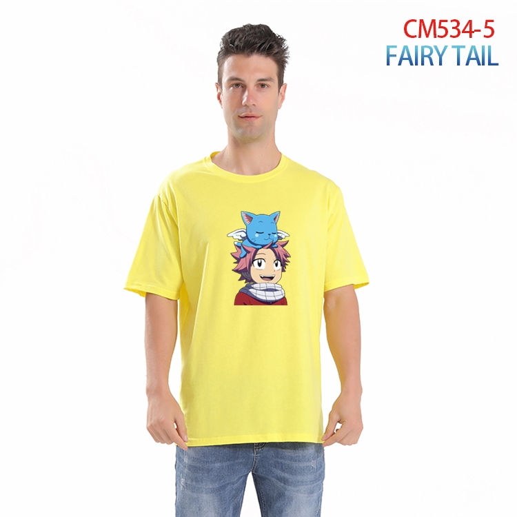 Fairy tail Printed short-sleeved cotton T-shirt from S to 3XL  CM-534-5