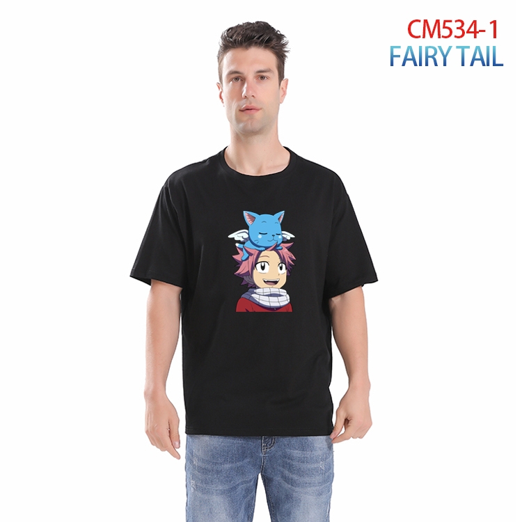 Fairy tail Printed short-sleeved cotton T-shirt from S to 3XL CM-534-1