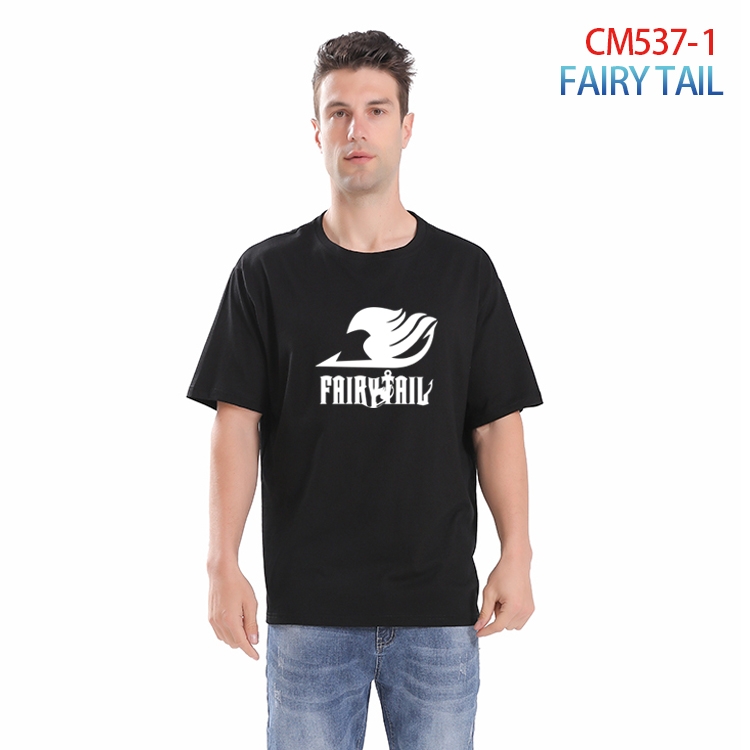 Fairy tail Printed short-sleeved cotton T-shirt from S to 3XL CM-537-1