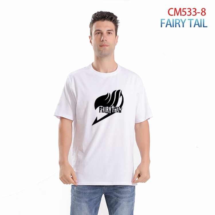 Fairy tail Printed short-sleeved cotton T-shirt from S to 3XL  CM-533-8