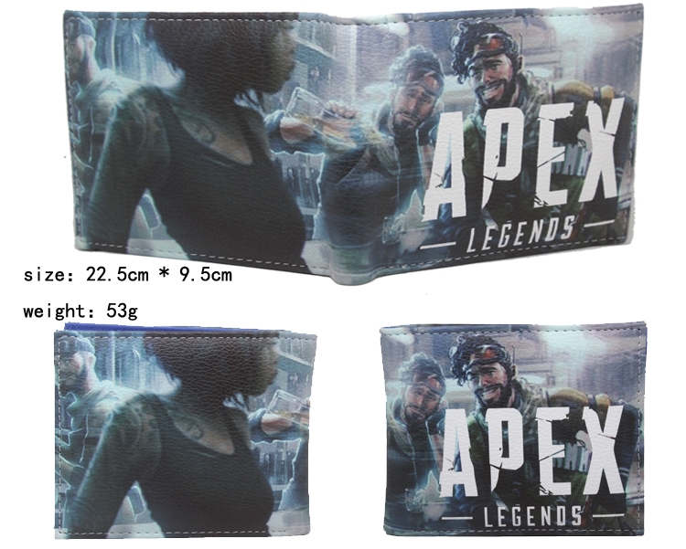 Apex Legends Apex Legends PU short two fold Wallet 9.5X23.5CM 86G