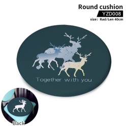 Elk animal round cushion YZD00...