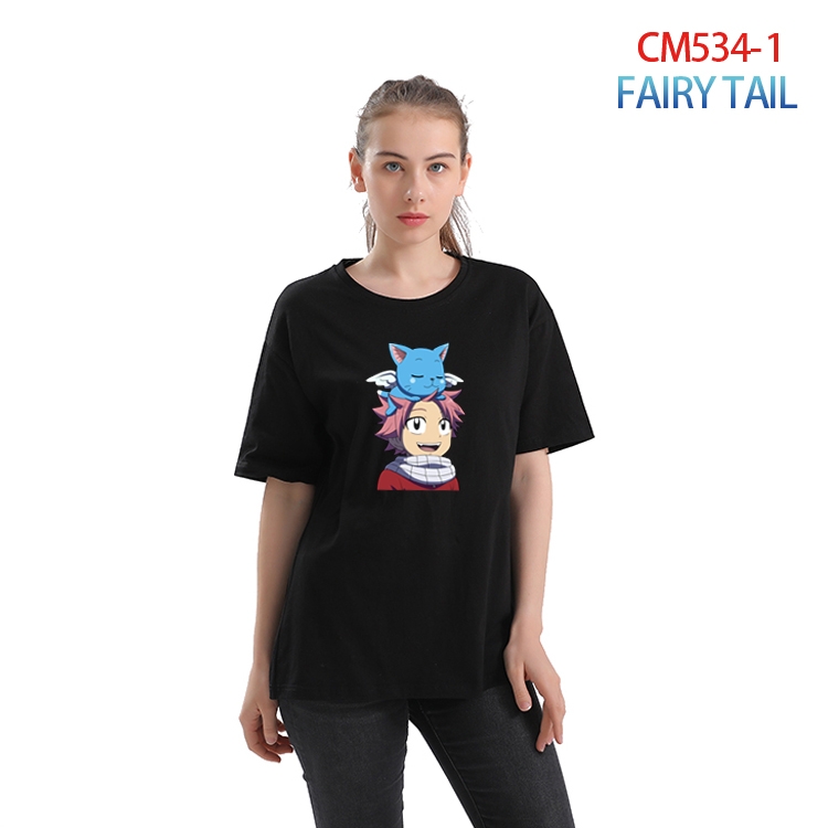 Fairy tail Women's Printed short-sleeved cotton T-shirt from S to 3XL CM-534-1