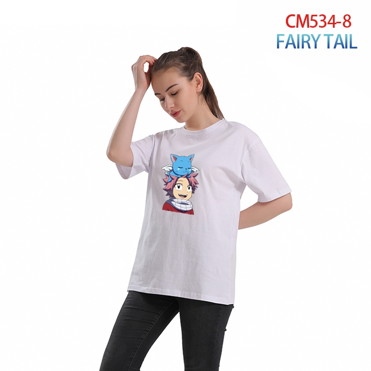 Fairy tail Women's Printed short-sleeved cotton T-shirt from S to 3XL  CM-534-8