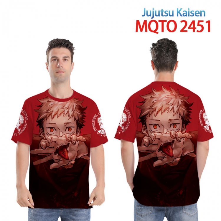 Jujutsu Kaisen Full color printed short sleeve T-shirt 2XS-4XL, 9 sizes MQTO2451