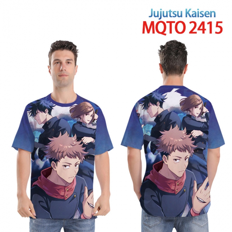 Jujutsu Kaisen Full color printed short sleeve T-shirt 2XS-4XL, 9 sizes MQTO2415