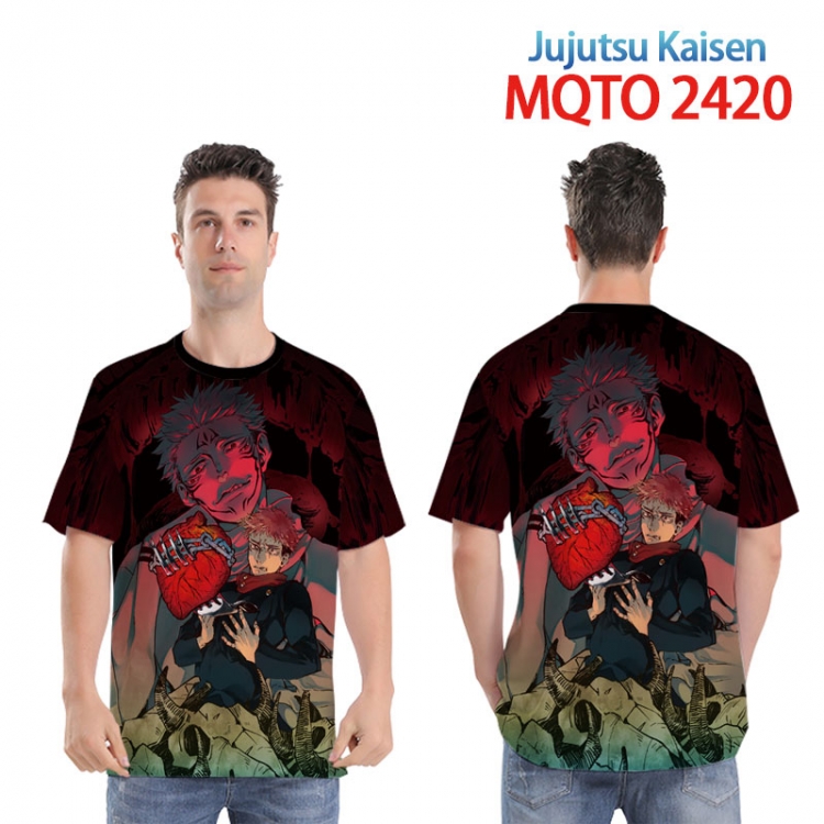 Jujutsu Kaisen Full color printed short sleeve T-shirt 2XS-4XL, 9 sizes MQTO2420