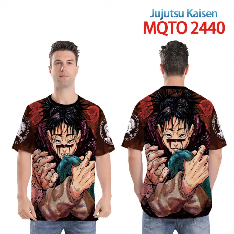 Jujutsu Kaisen Full color printed short sleeve T-shirt 2XS-4XL, 9 sizes MQTO2440