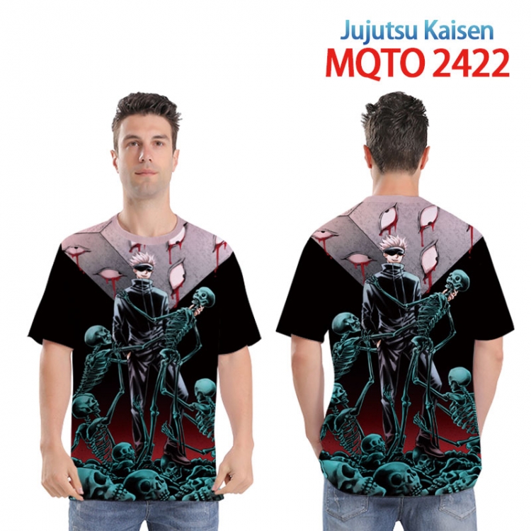 Jujutsu Kaisen Full color printed short sleeve T-shirt 2XS-4XL, 9 sizes MQTO2422