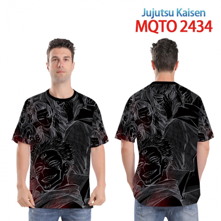 Jujutsu Kaisen Full color printed short sleeve T-shirt 2XS-4XL, 9 sizes MQTO2434