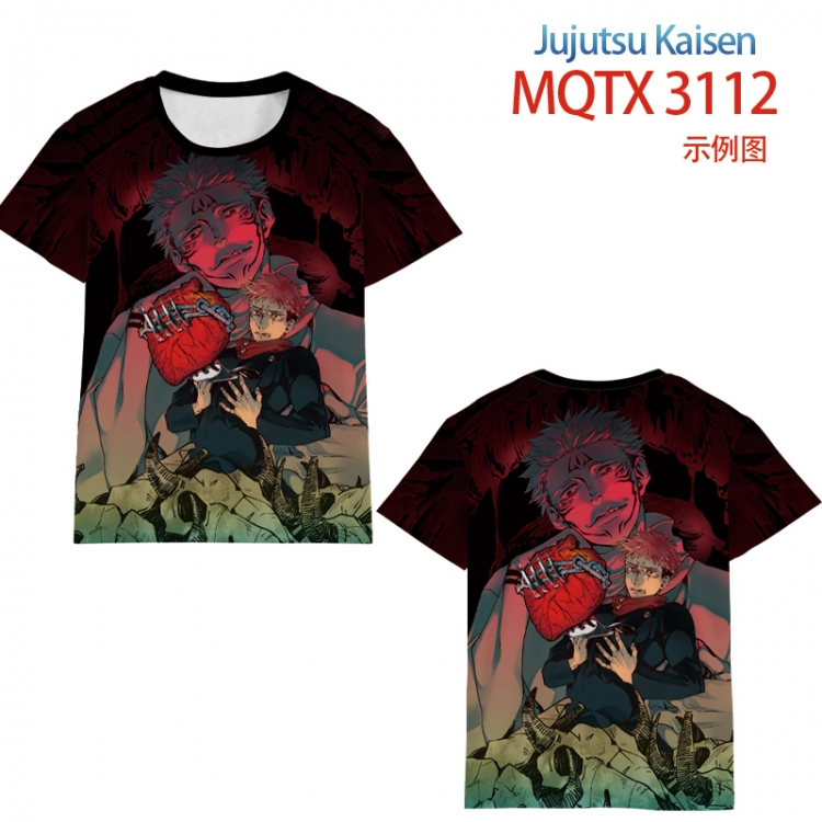 Jujutsu Kaisen full color printed short-sleeved T-shirt from 2XS to 5XL MQTX3112