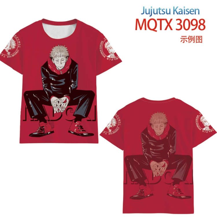 Jujutsu Kaisen full color printed short-sleeved T-shirt from 2XS to 5XL MQTX3098