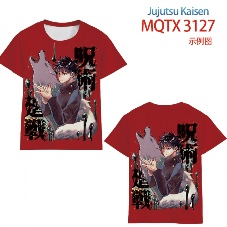 Jujutsu Kaisen full color printed short-sleeved T-shirt from 2XS to 5XL MQTX3127