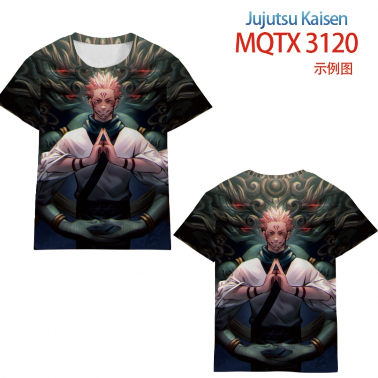 Jujutsu Kaisen full color printed short-sleeved T-shirt from 2XS to 5XL MQTX3120