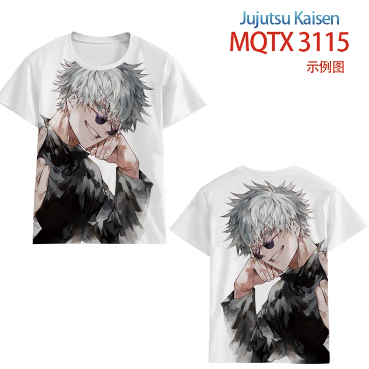 Jujutsu Kaisen full color printed short-sleeved T-shirt from 2XS to 5XL MQTX3115