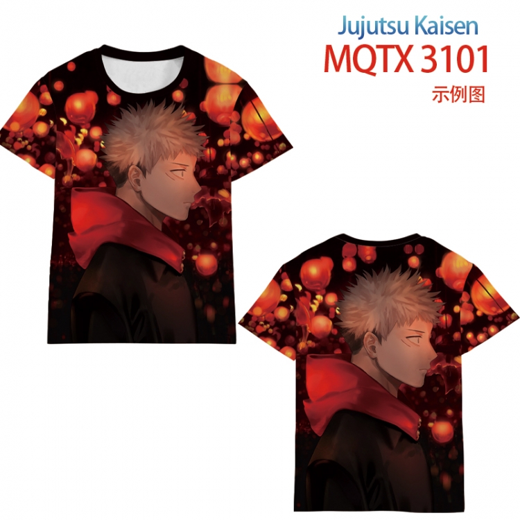 Jujutsu Kaisen full color printed short-sleeved T-shirt from 2XS to 5XL MQTX3101