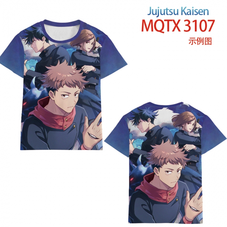 Jujutsu Kaisen full color printed short-sleeved T-shirt from 2XS to 5XL MQTX3107