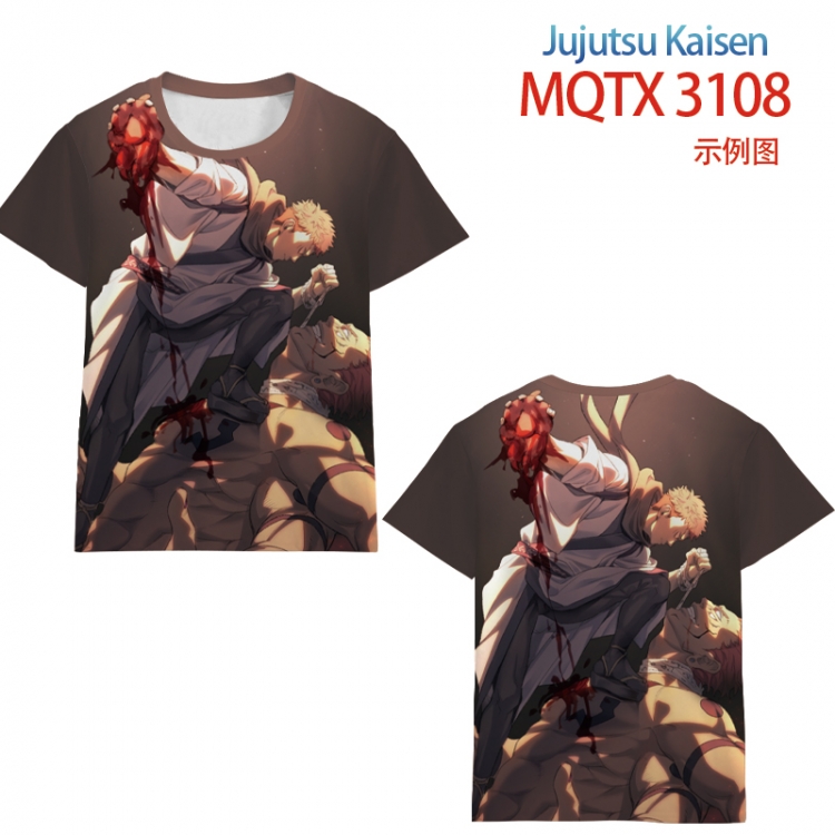 Jujutsu Kaisen full color printed short-sleeved T-shirt from 2XS to 5XL MQTX3108