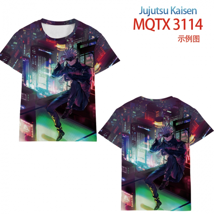 Jujutsu Kaisen full color printed short-sleeved T-shirt from 2XS to 5XL MQTX3114