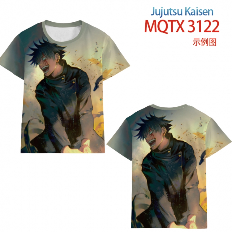 Jujutsu Kaisen full color printed short-sleeved T-shirt from 2XS to 5XL MQTX3122