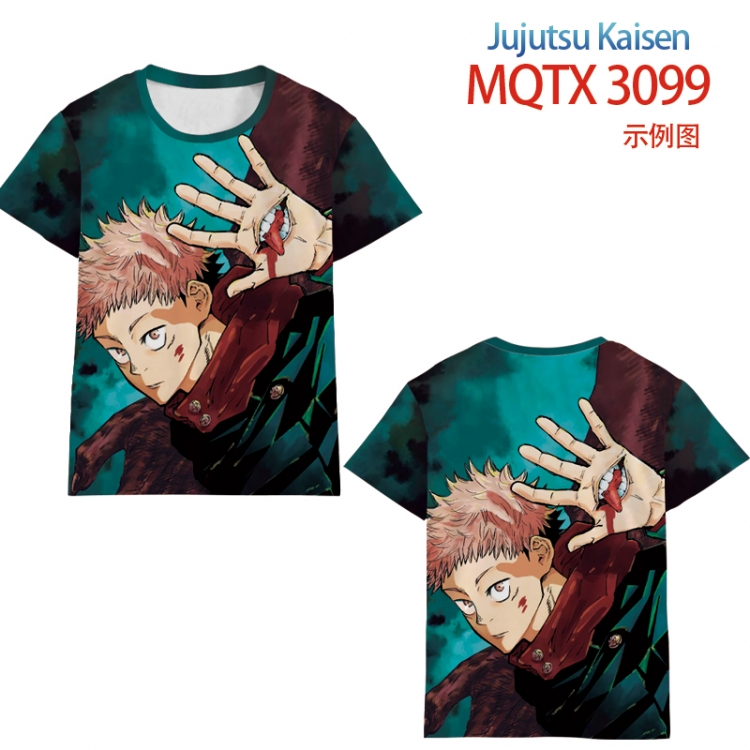 Jujutsu Kaisen full color printed short-sleeved T-shirt from 2XS to 5XL MQTX3099